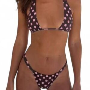 Polka Dot Bikini Set Women's Small
